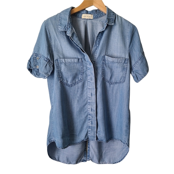 cloth & stone Tops - Cloth & Stone Chambray  Top